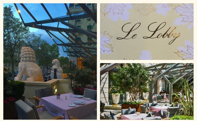 restaurante le lobby do hotel peninsula paris
